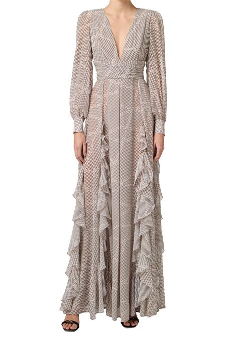 Abito Elisabetta Franchi donna ABRS252E2685 nero bianco a pois ELISABETTA FRANCHI | Abiti | ABRS252E2685